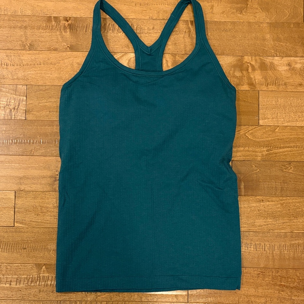 Lululemon Size 10 Green Women's Ebb to Street Racerback Tank Top